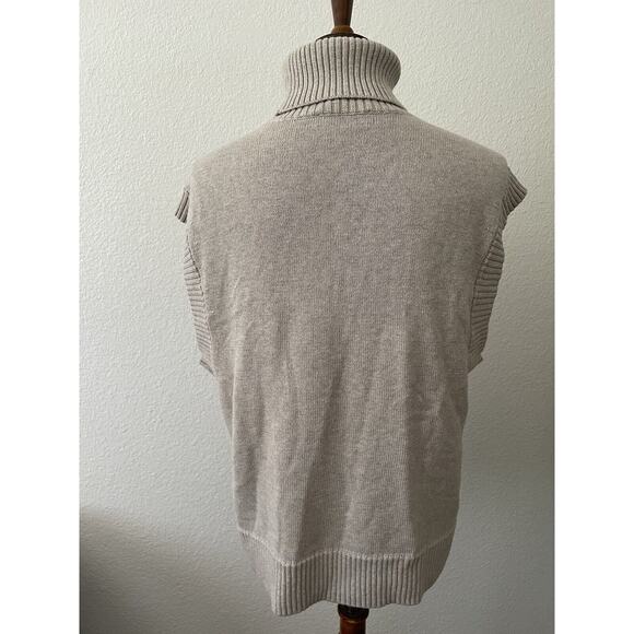 Everlane Sweater Turtleneck Sleeveless Stretch Knit - Picture 7 of 11